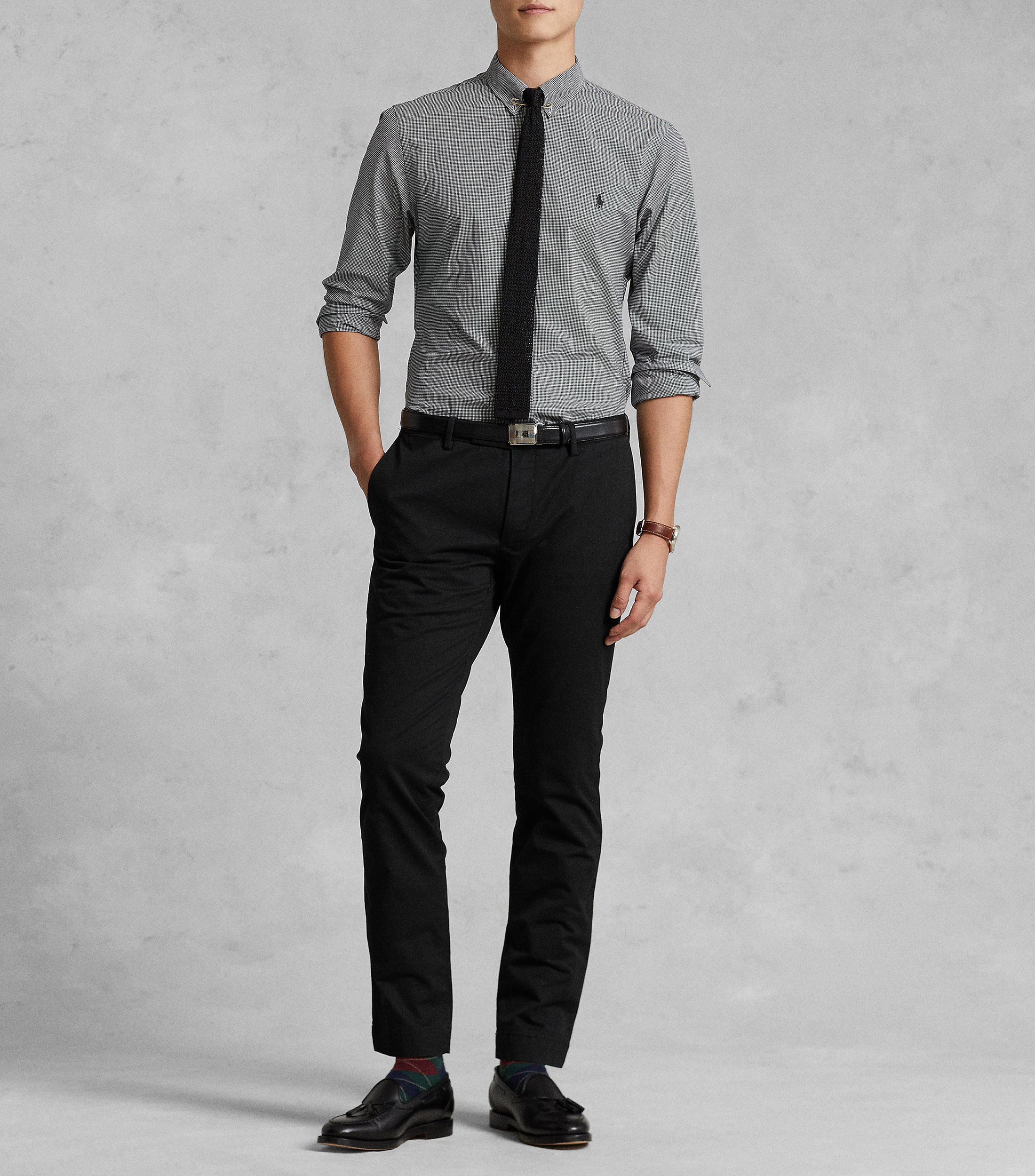 Pantalón liso Hombre